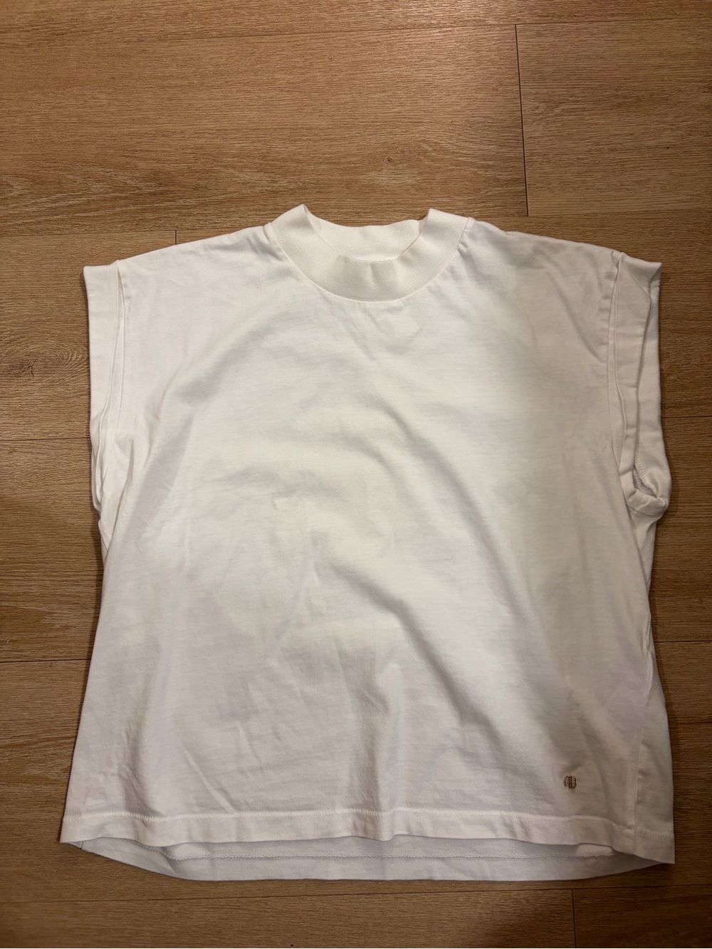 Anine Bing Sleeveless Boxy Tank in White
